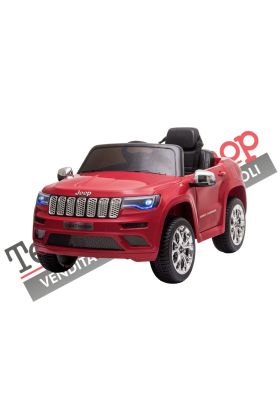 Auto Macchina Elettrica per Bambini JEEP GRAND CHEROKEE 12V-Rosso