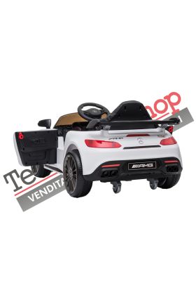 Auto Elettrica Per Bambini Mercedes GTR GT-R AMG 12V - Small-Bianco
