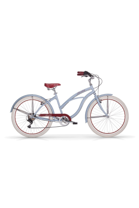 Bici  Cruiser MBM HONOLULU DONNA Ruota 26"-Celeste