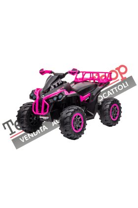 Quad Elettrico per Bambini ATV  1.0 12V  con Radiocomando-Rosa