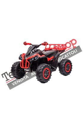 Quad Elettrico per Bambini ATV  1.0 12V  con Radiocomando-Rosso