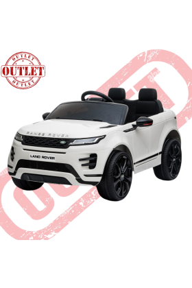 Auto Elettrica Macchina per Bambini LAND ROVER EVOQUE 12V con Monitor 4" Lettore Mp3 (Seconda Scelta) -Bianco