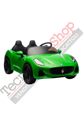Auto Elettrica Per Bambini Maserati Folgore 12V-Verde