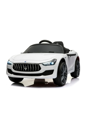 Auto Elettrica Per Bambini MASERATI GHIBLI 12V-Bianco