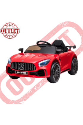 Auto Elettrica Per Bambini Mercedes GTR GT-R AMG 12V Small-Rosso - Seconda Scelta