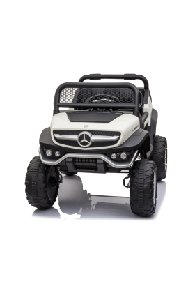 Auto Elettrica per Bambini Mercedes Unimog 12V 2 Posti Monitor Touchscreen Mp4-Bianco