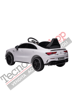 Auto Elettrica per Bambini Mercedes CLA 45 AMG 12V-Bianco