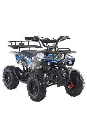 Miniquad ATV KXD Mini Hunter M8ES Ruota 6"-Azzurro
