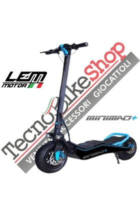 Monopattino E-Scooter Elettrico Velocifero LEM MINI MAD PLUS 500W 48V Batteria Litio  -Blu