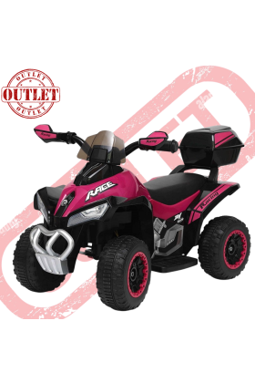Quad Elettrico Per Bambini  Tecnobike Shop  ATV Mini Quad Deluxe 6V (Seconda scelta)-Viola