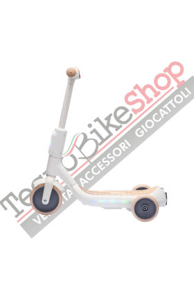 Monopattino Elettrico per Bambini Deluxe 3 Ruote + Casco e Kit Protezioni-Beige