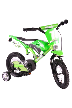 Bicicletta per Bambini Volare Moto Bike 12" Verde Satinato