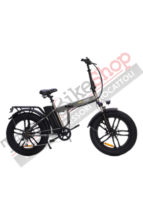 Bicicletta Elettrica Fat-bike Pieghevole SkyJet NitroPro 250W 10Ah 36V Batteria Litio-Grigio