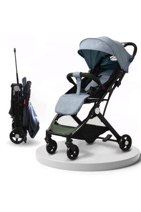 Passeggino Wizy Easy Ultra Leggero Chiusura Facilitata Salvaspazio Portata 15 kg-Grigio