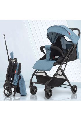 Passeggino Wizy Pro Ultra Leggero Chiusura Facilitata Salvaspazio Portata 15 kg-Blu