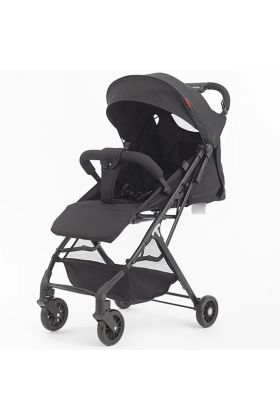 Passeggino Wizy Pro Ultra Leggero Chiusura Facilitata Salvaspazio Portata 15 kg-Nero