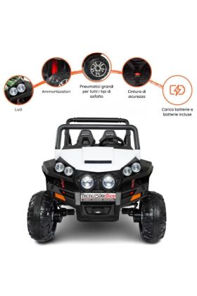 Auto Elettrica per Bambini 4x4 Polar 24V -Bianco