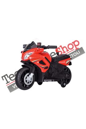 Moto Elettrica per Bambini Tecnobike  Shop MOTO POLICE 6V-Rosso