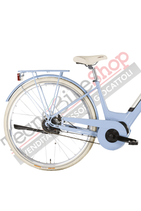 Bicicletta Elettrica A Pedalata Assistita MBM E-Primavera Donna 28"-Azzurro(Light Blue)