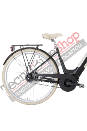 Bicicletta Elettrica A Pedalata Assistita MBM E-Primavera Donna 28"-Nero(Matt Black)