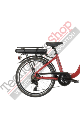 Bicicletta Elettrica A Pedalata Assistita MBM Rhea 24"-Rosso Opaco