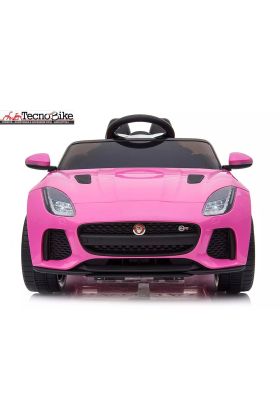 Auto Elettrica per Bambini Jaguar F-TYPE SVR 12V - Sedile in Pelle --Rosa
