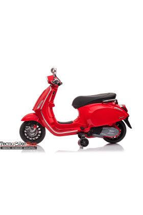 Moto Scooter Eelettrico per Bambini Piaggio Vespa Sprint 12V-Rosso