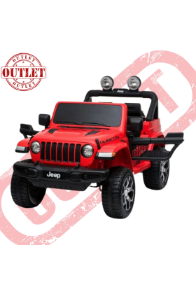 Auto Macchina Elettrica per Bambini JEEP FIAT Wrangler RUBICON 12V 2 Posti ( Seconda Scelta ) -Rosso