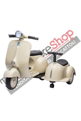 Moto Elettrica Per Bambini Vespa Sidecar Small 6V