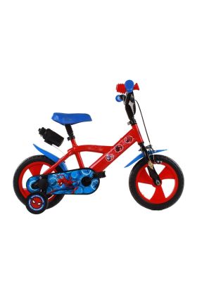 Bicicletta Bambino Marvel Spider-Man 12" Volare con Borraccia e Rotelle