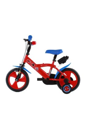 Bicicletta Bambino Marvel Spider-Man 12" Volare con Borraccia e Rotelle