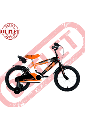 Bicicletta Bambino Movimento a Sfera Volare Sportivo 14"- Arancione - Seconda Scelta