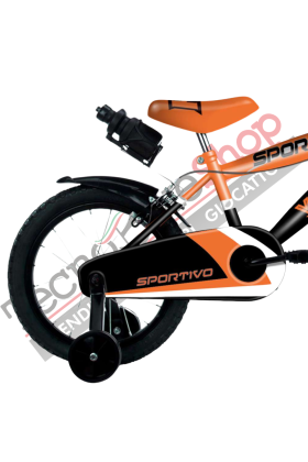 Bicicletta Bambino Movimento a Sfera Volare Sportivo 14"-Arancione