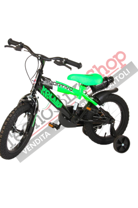 Bicicletta Bambino Movimento a Sfera Volare Sportivo 12"-Verde