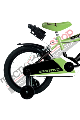 Bicicletta Bambino Movimento a Sfera Volare Sportivo 14"-Verde