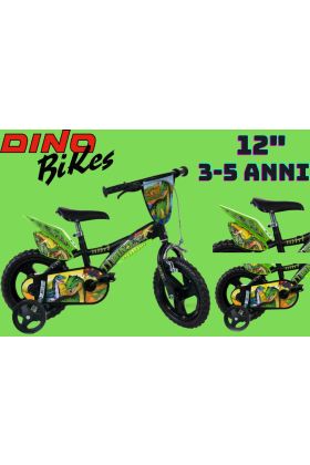 Bicicletta Bambino Dino Bikes Dinosaur DINO T-REX 12"