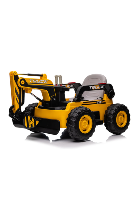 Trattore Escavatore Elettrico Braccio Meccanico Per Bambini 12V con Radiocomando