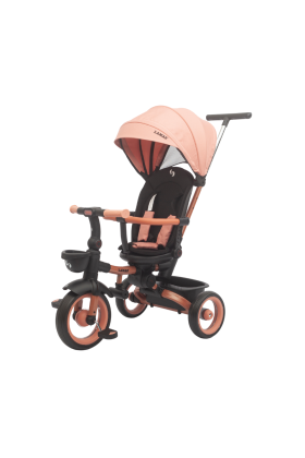 Trico Luxury Gold Triciclo Passeggino 7 in 1 per Bambini -Rosa