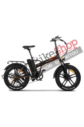 Bici Bicicletta Elettrica E-bike Pieghevole RKS Urban Bike RSIV-Pro 250W 48V Batteria Litio Shimano-Nero
