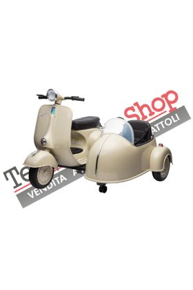 Moto Elettrica Per Bambini Vespa Sidecar Big  12V