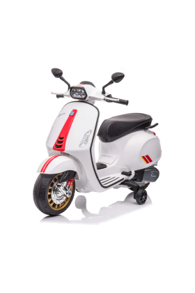 Moto Scooter Eelettrico per Bambini Piaggio Vespa Sprint 12V-Bianco