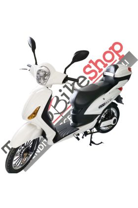Bici Elettrica Scooter Velocipede Vitale NJT-007 250W  20Ah 48V Batteria a Grafene-Bianco