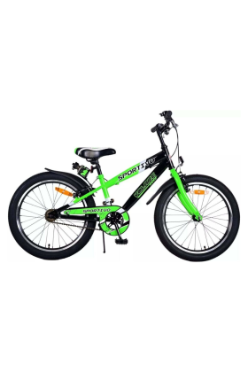 Bicicletta Bambino Movimento a Sfera Volare Sportivo 20" 1 Velocità-Verde