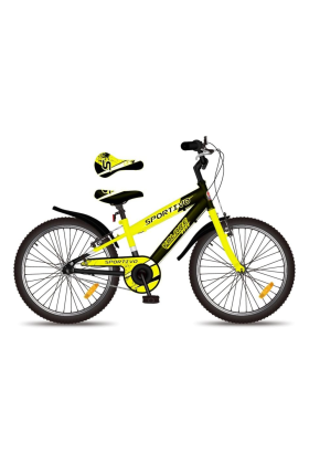 Bicicletta Bambino Movimento a Sfera Volare Sportivo 20" 1 Velocità-Giallo