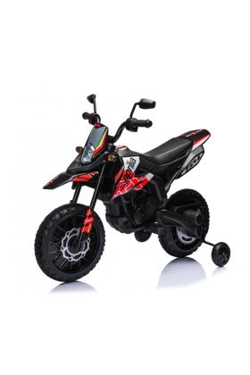 Moto Elettrica per Bambini Aprilia Racing RX125 12V Ruote in EVA-Rosso