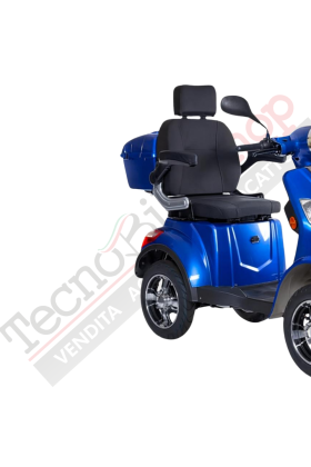 Scooter Elettrico Z-TECH ZT-19-L TRILUX 5.0  4 Ruote per Disabili e Anziani Batteria Litio-Blu
