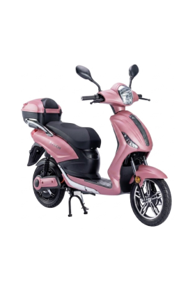 Bicicletta Elettrica Scooter Z-TECH ZT-09-TA NEW 250W 12 Ah 48V Batteria Piombo-Rosa Matt