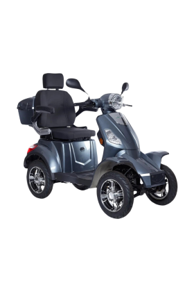 Scooter Elettrico Z-TECH ZT-19-L TRILUX 5.0  4 Ruote per Disabili e Anziani Batteria Litio-Grigio