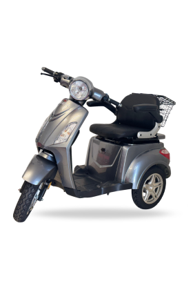 Scooter Z-TECH ZT-15-E "TRILUX PLUS"  3 RUOTE Differenziale per Disabili e Anziani-Grigio 