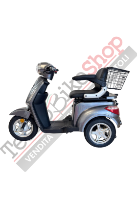 Scooter Z-TECH ZT-15-E "TRILUX PLUS"  3 RUOTE Differenziale per Disabili e Anziani-Grigio 